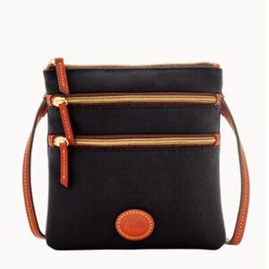 Nylon North South Triple Zip Bag